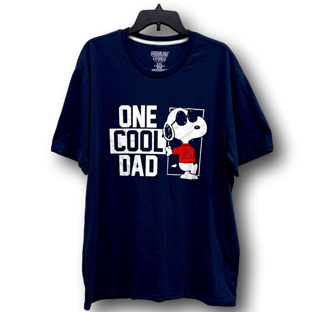 Peanuts Snoopy Joe Cool "One Cool Dad" Graphic T-Shirt - Size XXL - NWT